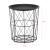 Masuta cafea Aurora set 3 buc masuri diferite negru [en.casa] HausGarden Leisure