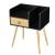 Masuta living Dodo cu sertar negru/efect lemn [en.casa] HausGarden Leisure