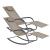 Set 2 scaune balansoar gradina Caracena B bej [en.casa] HausGarden Leisure