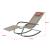 Set 2 scaune balansoar gradina Caracena B bej [en.casa] HausGarden Leisure