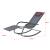 Set 2 scaune balansoar gradina Caracena DG gri inchis [en.casa] HausGarden Leisure