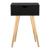 Masuta living Vera cu sertar negru [en.casa] HausGarden Leisure