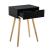 Masuta living Vera cu sertar negru [en.casa] HausGarden Leisure