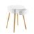 Masuta living Onix alb rotunda [en.casa] HausGarden Leisure