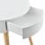 Masuta living Onix alb rotunda [en.casa] HausGarden Leisure