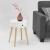 Masuta living Onix alb rotunda [en.casa] HausGarden Leisure