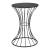 Masuta living Clepsidra negru [en.casa] HausGarden Leisure
