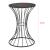 Masuta living Clepsidra negru [en.casa] HausGarden Leisure