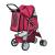 Carucior transport patrupede Mew pliabil rosu [pro.tec] HausGarden Leisure