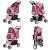 Carucior transport patrupede Mew pliabil roz [pro.tec] HausGarden Leisure