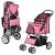 Carucior transport patrupede Mew pliabil roz [pro.tec] HausGarden Leisure