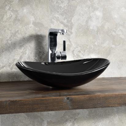 Lavoar Nera sticla securizata negru [neu.haus] HausGarden Leisure