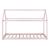 Pat copii Arti 206 x 98 x 142 cm roz design casuta [en.casa] HausGarden Leisure