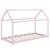 Pat copii Arti 206 x 98 x 142 cm roz design casuta [en.casa] HausGarden Leisure