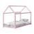 Pat copii Arti 206 x 98 x 142 cm roz design casuta [en.casa] HausGarden Leisure