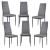 Scaune bucatarie Dolly set 6 buc metal/textil gri [en.casa] HausGarden Leisure