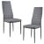 Scaune bucatarie Dolly set 2 buc metal/textil gri [en.casa] HausGarden Leisure