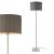 Lampadar Coimbra 152 cm 1 x E27 gri [lux.pro] HausGarden Leisure