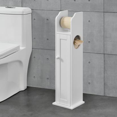 Dulap baie Emma cu spatiu depozitare si suport hartie WC [en.casa] HausGarden Leisure
