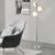 Lampa de podea Gent 154 cm 3 x E14 max. 40W crom alb [lux.pro] HausGarden Leisure
