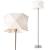 Lampa podea Narwa 152 cm metal/panza [lux.pro] HausGarden Leisure