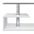 Masuta cafea Orbital alb/gri inchis [en.casa] HausGarden Leisure