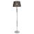 Lampa podea Lingen 1 x E27 metal/tesatura crom/gri [lux.pro] HausGarden Leisure