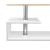 Masuta cafea Orbital alb/culoarea stejarului [en.casa] HausGarden Leisure