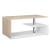 Masuta cafea Orbital alb/culoarea stejarului [en.casa] HausGarden Leisure