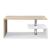 Masuta cafea Orbital alb/culoarea stejarului [en.casa] HausGarden Leisure