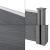 [neu.holz] Gard AAWP-99X3 Model 2, 183 x 187 cm, WPC lemn/plastic, gri HausGarden Leisure