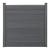 [neu.holz] Gard AAWP-99X3 Model 2, 183 x 187 cm, WPC lemn/plastic, gri HausGarden Leisure