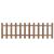 [neu.holz] Gard AAWP-99X2 WPC, 200 x 60 cm, lemn/plastic, maro HausGarden Leisure