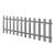 [neu.holz] Gard AAWP-99X2 WPC, 200 x 60 cm, lemn/plastic, gri HausGarden Leisure