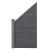 [neu.holz] Gard AAWP-99X3 Model 1, 180 x 96 cm, lemn/plastic, gri HausGarden Leisure