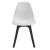 [en.casa] Set Xenia masa cu 4 scaune design, masa 105 x 60 cm, scaun 83 x 54 cm, sticla/metal/plastic, alb/negru HausGarden Leisure