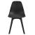 [en.casa]® Set patru bucati scaune design Ava, 83 x 54 x 48 cm, plastic, negru HausGarden Leisure