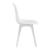 [en.casa]® Set patru bucati scaune design Ava, 83 x 54 x 48 cm, plastic, alb HausGarden Leisure