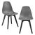 Set doua bucati scaune design Ama gri/negru [en.casa] HausGarden Leisure
