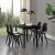 Set doua bucati scaune design Ama negru [en.casa] HausGarden Leisure