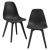 Set doua bucati scaune design Ama negru [en.casa] HausGarden Leisure