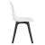Set doua bucati scaune design Ama alb/negru [en.casa] HausGarden Leisure