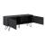 Comoda Bollebygd S cu 2 usi Push-Open negru [en.casa] HausGarden Leisure