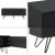 Comoda Bollebygd S cu 2 usi Push-Open negru [en.casa] HausGarden Leisure