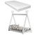 Pat copii Adri W70 cu saltea brad alb [en.casa] HausGarden Leisure