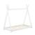 Pat copii Adri W70 cu saltea brad alb [en.casa] HausGarden Leisure