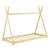 Pat copii Indira cu saltea forma cort indian culoare brad natur [en.casa] HausGarden Leisure