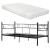 Pat metalic AADB-4402 cu saltea otel negru [en.casa] HausGarden Leisure