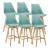 Scaune bar LublinV set 6 buc 105 x 48 x 58 cm verde [en.casa] HausGarden Leisure