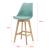 Scaune bar LublinV set 6 buc 105 x 48 x 58 cm verde [en.casa] HausGarden Leisure
